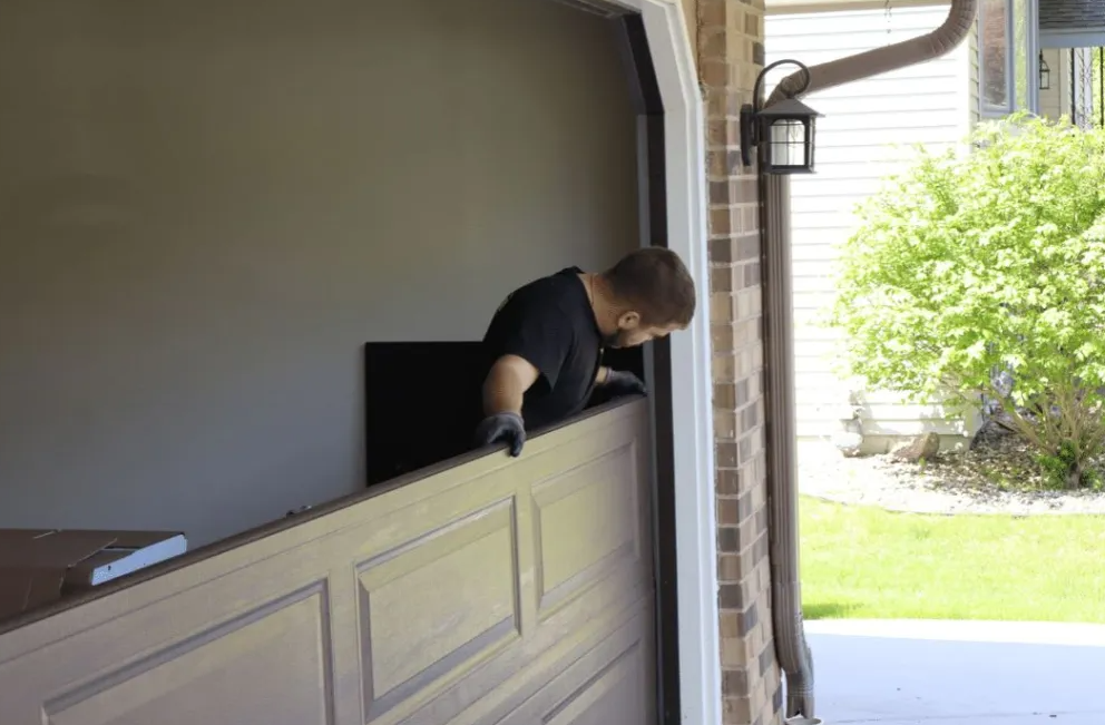 Garage door repair in Columbus, Ohio.